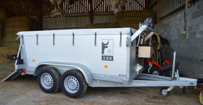 remorque caisson abattage a la ferme Vendée