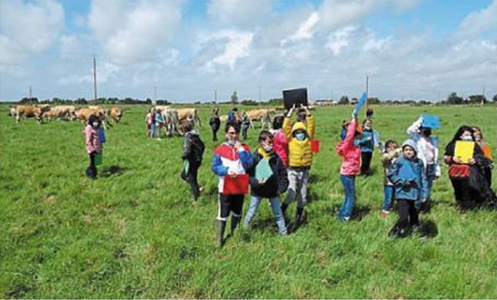 ecole st hurbain visite à la ferme