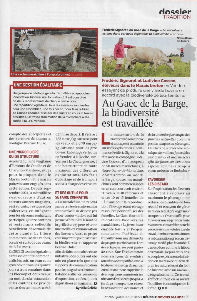 Revue Reussir Bovins Viande 2022 07 11 Page2