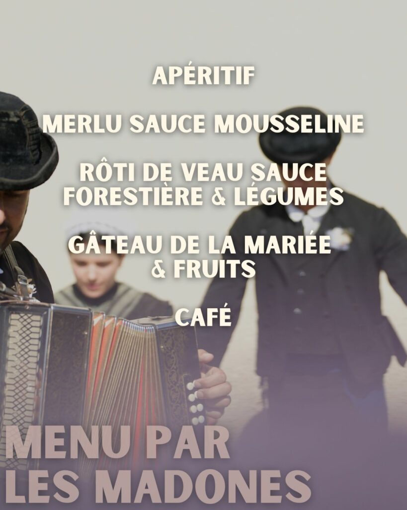 Menu Noce Maraîchine Daviaud 2025